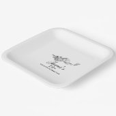 エレガントクラシックゴルフ19thバースデーパーティーカスタム ペーパープレート (傾斜あり)