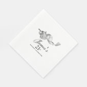 エレガントクラシックゴルフ21歳パーティーカスタム スタンダードランチョンナプキン (角)