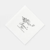 エレガントクラシックゴルフ30th誕生日パーティーカスタム スタンダードランチョンナプキン (角)