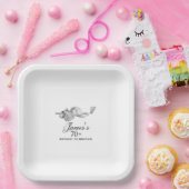 エレガントクラシックゴルフ70thバースデーパーティーカスタム ペーパープレート (パーティー)