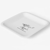 エレガントクラシックゴルフ90thバースデーパーティーカスタム ペーパープレート (傾斜あり)