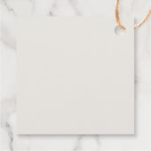 エレガントクラシックゴールデン結婚モノグラム フェイバータグ (裏面)