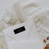 エレガントクラシックシック黒差出人住所 ラベル