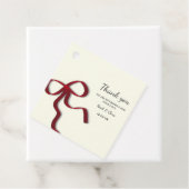 エレガントクラシックシンプルミニマリストレッドボウ フェイバータグ (インサイチュ)