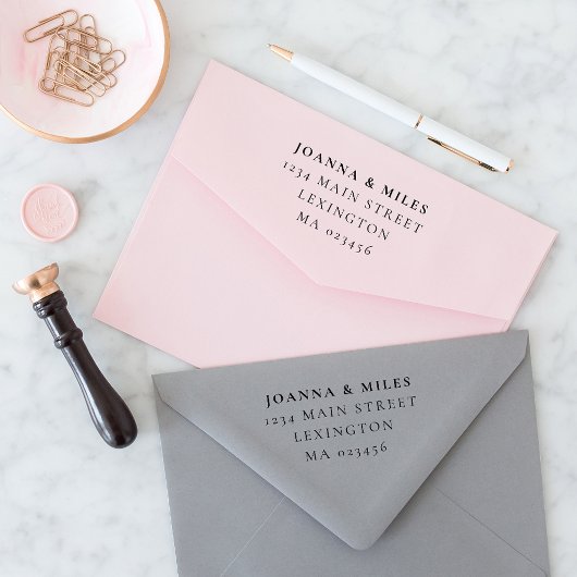 エレガントクラシックシンプル差出人住所 セルフインキングスタンプ