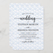 エレガントクラシックシンプル式ミニマル結婚ズ 招待状 (正面/裏面)