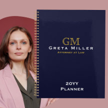 エレガントクラシックシンプル金ゴールドモノグラム年報