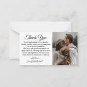 エレガントクラシックシ感謝していックの写真結婚ノート ノートカード (正面)