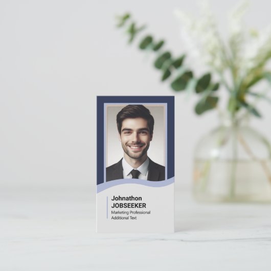 エレガントクラシックジョブミニマルシーカー 名刺 (スタンド正面)