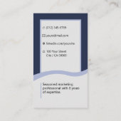 エレガントクラシックジョブミニマルシーカー 名刺 (裏面)