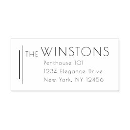 エレガントクラシックスタイリッシュ差出人住所 セルフインキングスタンプ