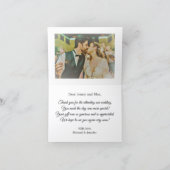 エレガントクラシックス結婚クリプト サンキューカード (内部)