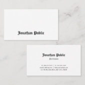 エレガントクラシックノスタルジックルックプロフェッショナルデザイン 名刺 (正面/裏面)