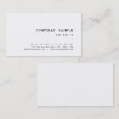 エレガントクラシックノスタルジックルプレーンかわいらしトレンディー 名刺 (正面/裏面)