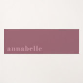 エレガントクラシックバラミニマル パーソナライズされた ヨガマット (正面(横))