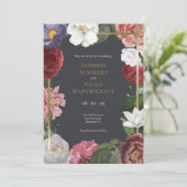 エレガントクラシックバラ結婚フローラ セーブザデート (スタンド正面)