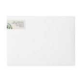 エレガントクラシックパインリース差出人住所 ラップアラウンドラベル (正面)