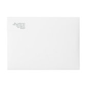 エレガントクラシックパインリース差出人住所 ラップアラウンドラベル (正面)