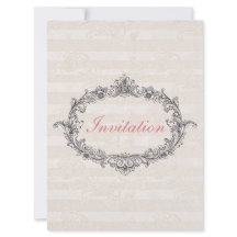 エレガントクラシックパーソナライズされた結婚式招待状
