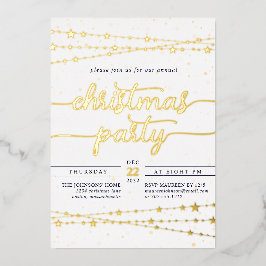 エレガントクラシックパーティー 箔招待状