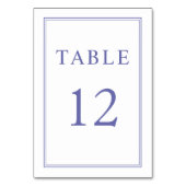 エレガントクラシックパープル結婚ズ テーブルナンバー (裏面)