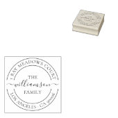 エレガントクラシックファミリ名差出人住所 ラバースタンプ (押印)