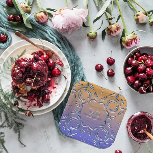 エレガントクラシックファンシー25結婚周年 ペーパープレート