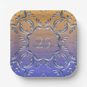 エレガントクラシックファンシー25結婚周年 ペーパープレート (正面)