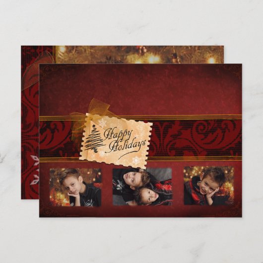 エレガントクラシックフォトカード シーズンポストカード (正面/裏面)