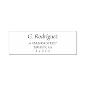 エレガントクラシックフォント差出人住所05。 セルフインキングスタンプ (デザイン)