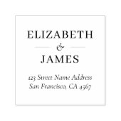 エレガントクラシックフォーマルタイポグラフィ差出人住所 セルフインキングスタンプ (デザイン)