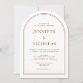 エレガントクラシックフォーマルテラ結婚コッタ 招待状 (正面)