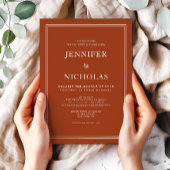 エレガントクラシックフォーマルテラ結婚コッタ 招待状