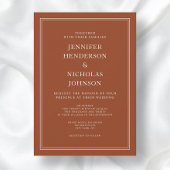 エレガントクラシックフォーマルテラ結婚コッタ 招待状