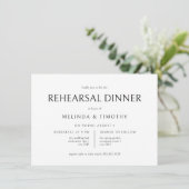 エレガントクラシックフォーマル結婚のリハのディナー 招待状 (スタンド正面)