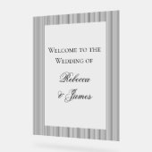 エレガントクラシックフォーマル結婚歓迎 アクリルサイン (傾斜)