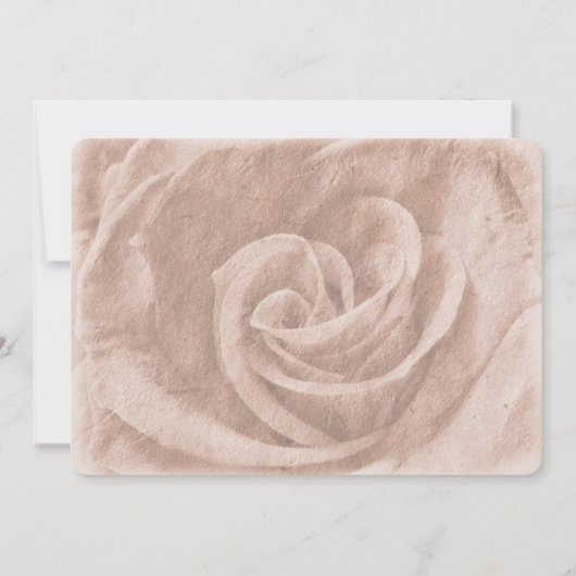 エレガントクラシックフローラ素朴結婚式招待状3 招待状 (裏面)