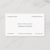 エレガントクラシックブミニマルルーブラウン 名刺 (正面)