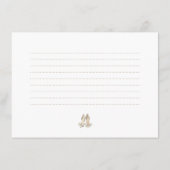 エレガントクラシックブライダルシャワーレシピ エンクロージャーカード (裏面)