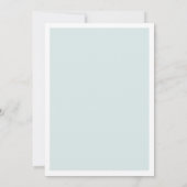 エレガントクラシックブルースク結婚リプトのシーティングチャート 招待状 (裏面)