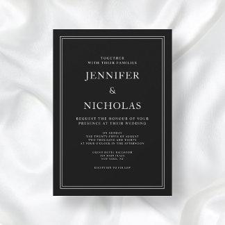 エレガントクラシックブ結婚ラック 招待状