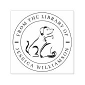 エレガントクラシックペットドッグ猫カスタム図書室 セルフインキングスタンプ (デザイン)