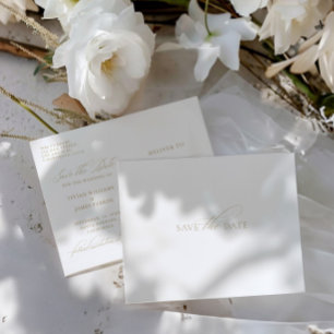 エレガントクラシックホワイトデー結婚ト ポストカード