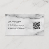 エレガントクラシックホワイトマーブル 名刺 (裏面)