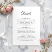 エレガントクラシックミニマルシンプル主義ホワイトブラック エンクロージャーカード