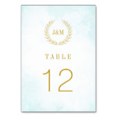 エレガントクラシックミニマルターコイズ テーブルナンバー (裏面)