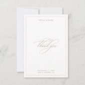 エレガントクラシックミニマル結婚主義 サンキューカード (正面)