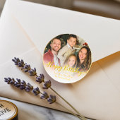 エレガントクラシックモダンカスタム金ゴールド ラウンドシール