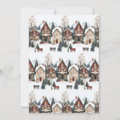 エレガントクラシックヴィレッジクリスマスパーティー 招待状 (裏面)