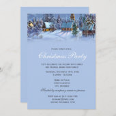 エレガントクラシックヴィンテージのクリスマス 招待状 (正面/裏面)